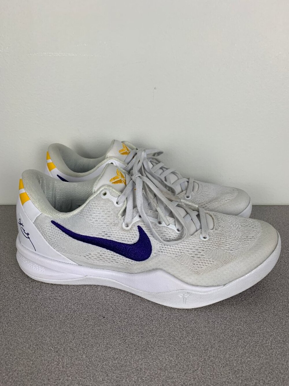 Nike Kobe 8 Protro Lakers Home HF9550-100 Men's size 8